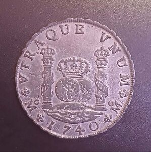 1740-Mo M.F. Mexico Silver 8 Reales